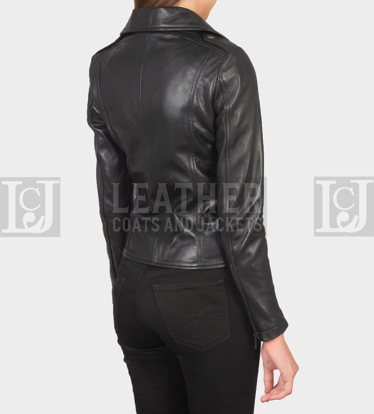 Black Biker Leather Jacket – Classic Biker Look